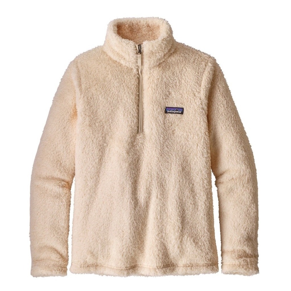 Patagonia Los Gatos Fleece Pullover Womens Medium Outdoor Cozy Fuzzy 1/4 Zip